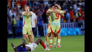 Spain vs France Olympics Paris 2024 Mens Football Final  First amp Second Half Highlights [upl. by Ziagos373]