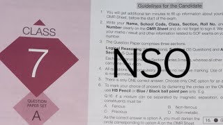 Science Olympiad Set A  SOF NSO Class 7 Answer Key  StudyMaterialVideos [upl. by Etteuqal]