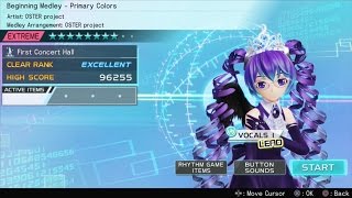 Beginning Medley  Primary Colors Extreme Perfect  Hatsune Miku Project Diva X [upl. by Atekal]