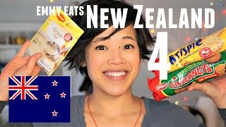 Emmy Eats New Zealand 4  Kiwi Dip an American tasting Kiwi treats [upl. by Ymirej]