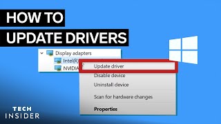 How To Update Drivers For Windows 10 [upl. by Elbert]