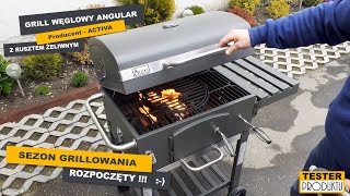 🏡 Grill węglowy 𝐀𝐂𝐓𝐈𝐕𝐀 𝐀𝐍𝐆𝐔𝐋𝐀𝐑 z Rusztem Żeliwnym i regulowanym pojemnikiem 🏠 [upl. by Priscilla]