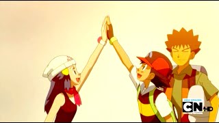 Ash and Dawn Best Friend w Lyrics  Pokémon AMV [upl. by Hteb]