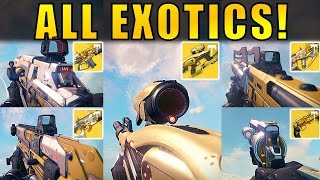 Destiny ALL VAULT OF GLASS EXOTICS  Age of Triumph [upl. by Fry]