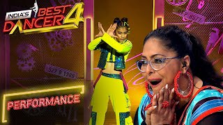 Indias Best Dancer S4  Ye Ladki Pagal पर Vaishanavi के तेवर के दीवाने हुए Judges  Performance [upl. by Lyrrehs]