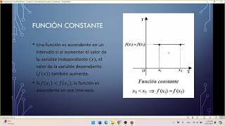 Función creciente decreciente y constante [upl. by Hawkie]