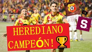 HEREDIANO 32 SAPRISSA  HEREDIANO CAMPEÓN 2021  Vuelta Gran Final  Apertura 2021 Liga Tica [upl. by Harriette]