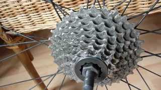 CS HG50 Shimano Kassette demontieren und Speiche tauschen [upl. by Ebbie852]