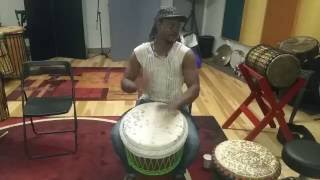 Bassidi Koné Djembekan on the Hulk Djembe [upl. by Wanfried]