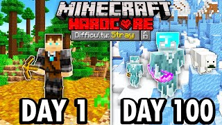 I Survived 100 Days as a STRAY in Hardcore Minecraft Here’s What Happened [upl. by Nicram]