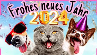 LUSTIGE Neujahrsgrüße 2024 🥳 Hab ein frohes neues Jahr 🎉 [upl. by Kreiner]