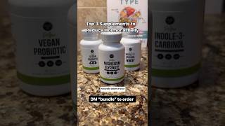 Top 3 Supplements to Reduce Hormonal Belly 🤯❤️🌱 [upl. by Odnam]