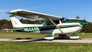 Nice Looking 1975 Cessna 172M Start Up and Take Off [upl. by Dicks569]