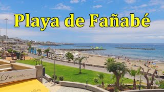 COSTA ADEJE TENERIFE PLAYA FANABE BEACH WALK [upl. by Bria]