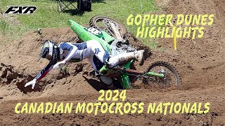 2024 Canadian Motocross Nationals  Round 4  Gopher Dunes Highlights [upl. by Neom751]