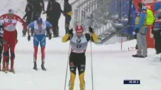 Axel Teichmann destroys the field  15 km Pursuit 2nd stage of the Tour de Ski [upl. by Christalle291]