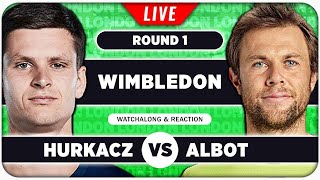 HURKACZ vs ALBOT • Wimbledon 2024 • LIVE Tennis Talk Watchalong [upl. by Eahsram899]