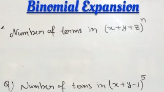 FIND THE NUMBER OF TERMS IN A EXPANSION IN 5 SECONDS BINOMIAL THEOREM SUPER mastercadre IIT [upl. by Nemsaj302]