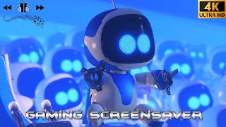 Gaming Screensaver Astro Bot  Screensaver with Music 4KHDR  Wallpaper  Background [upl. by Paluas]