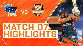 2023 Abu Dhabi T10 Match 7 Highlights Chennai Braves vs Morrisville Samp Army  Season 7 [upl. by Ricard]