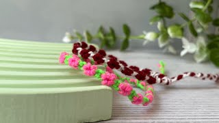 Create a BEAUTIFUL Daisy Flower Bracelet in Minutes [upl. by Ahsai]