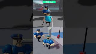 Jumpscare Cyborg Barrys Run Vs Muscle Barrys Run Obby robloxobby shorts [upl. by Rhyner869]