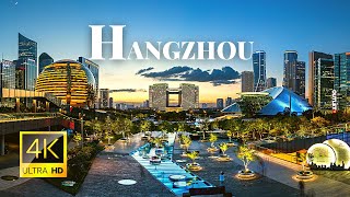 Hangzhou China 🇨🇳 in 4K ULTRA HD 60FPS Video by Drone [upl. by Ardnohsed]