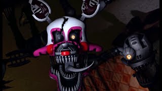 FNaF Nightmare Mangle Jumpscare animated [upl. by Ailahs]