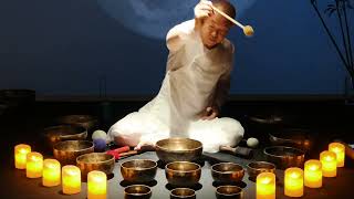 Chakra Alignment Symphony Tibetan Singing Bowlssingingbowlmeditationmusicsoundbathssleep [upl. by Olim416]