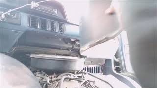 REMOVING THE ENGINE COVERDOG HOUSE ON A 1992 DODGE RAM VAN AND REPLACING AIR FILTER [upl. by Ymer634]