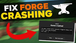 How To Stop Minecraft Forge From Crashing  Minecraft Forge Crash Fix 2024 [upl. by Adeehsar]