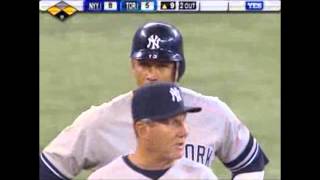 ARod yells quotHa I got itquot during a popup to distract Blue Jays [upl. by Elbam]