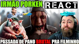 REACT IRMÃO PORCO PASSANDO PANO PRO HELLBLADE 2 [upl. by Barbette220]