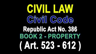 Audio Codal Civil Code Philippines Book 2 Property PART 4 audiocodal property law possession [upl. by Rochkind]