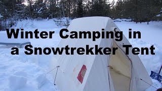 Winter Camping in a Snowtrekker Tent [upl. by Loziram210]