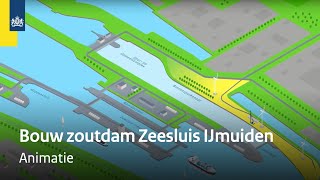 Selectieve Onttrekking bouw van de zoutdam bij Zeesluis IJmuiden  Animatie [upl. by Merdith]