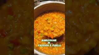 MINESTRONE FAGGIOLI E PISELLI💚😋 cookingtime dinner buonappetito italianfood fypシ゚viral [upl. by Corneille]