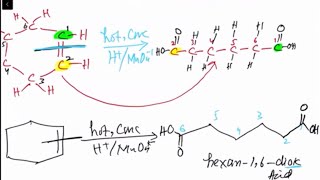 Oxidation of Alkene by HotConcentrated Acidified KMnO4As level Chemistry with past paper questions [upl. by Amihc]