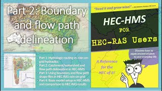 HECHMS for HECRAS Users Part 2 of 4 Catchmentwatershed and flow path delineation in HECHMS [upl. by Amees]