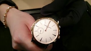 Vacheron Constantin Patrimony Contemporaine UltraThin Calibre 1731 minute repeater chime [upl. by Yancy]