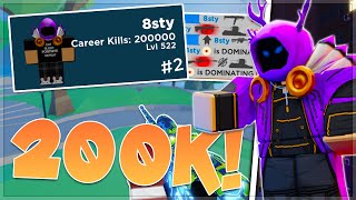 I Hit 200000 KILLS in Roblox Arsenal [upl. by Ahsenrad]