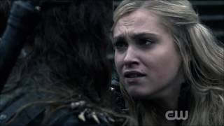 Clarke and Lexa scenes 3x16  Lexa returns and saves Clarke [upl. by Bevis]