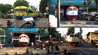 Kompilasi Kereta Api di Perlintasan Jalan Dupak dan Terowongan PGS 2 [upl. by Aelber]