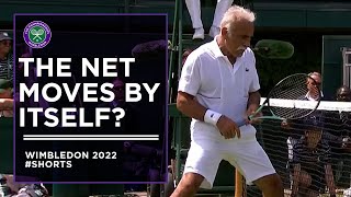 Mansour Bahrami and the Moving Wimbledon Net shorts [upl. by Mor]