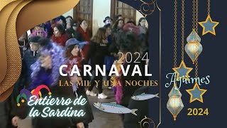 ENTIERRO DE LA SARDINA DEL CARNAVAL DE AGÜIMES 2024 [upl. by Eggett]