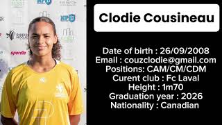 Clodie Cousineau 2024 highlights video [upl. by Hibbert]