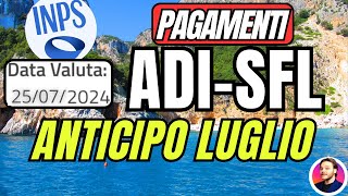 INPS PAGA 🔴ASSEGNO DI INCLUSIONE Anticipo LUGLIO✅ SFL 💶AUU [upl. by Ideih]