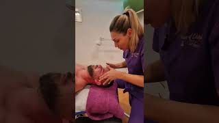 🔶MASAJE FACIAL para ALIVIAR el ESTRÉS💆🏻‍♀️ bruxismo masajefisioterapia [upl. by Canon188]