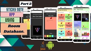 Sticky Notes App Android Studio  Room Database Android  Note App Android Studio  Room Database [upl. by Malynda]