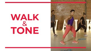 Walk and Tone with Nadyia  Walk at Home  Fitness Videos [upl. by Ahsad]